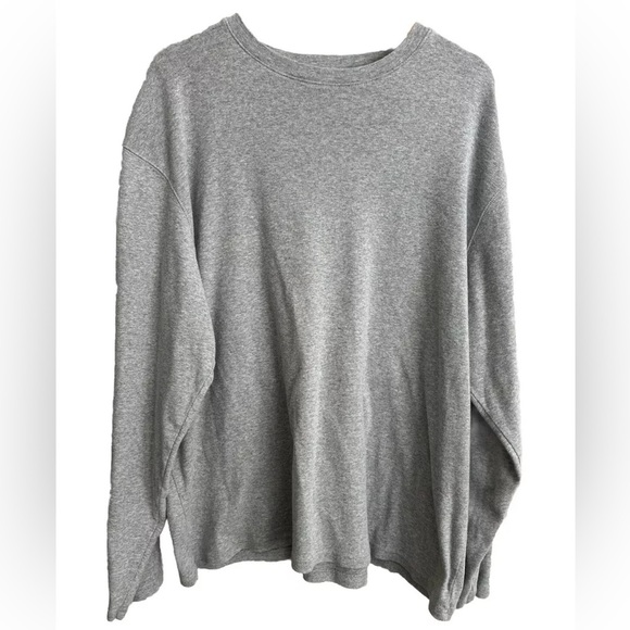 LL Bean Men’s XL Plain Gray Sweatshirt Winter Warm Outer layer - Picture 1 of 6
